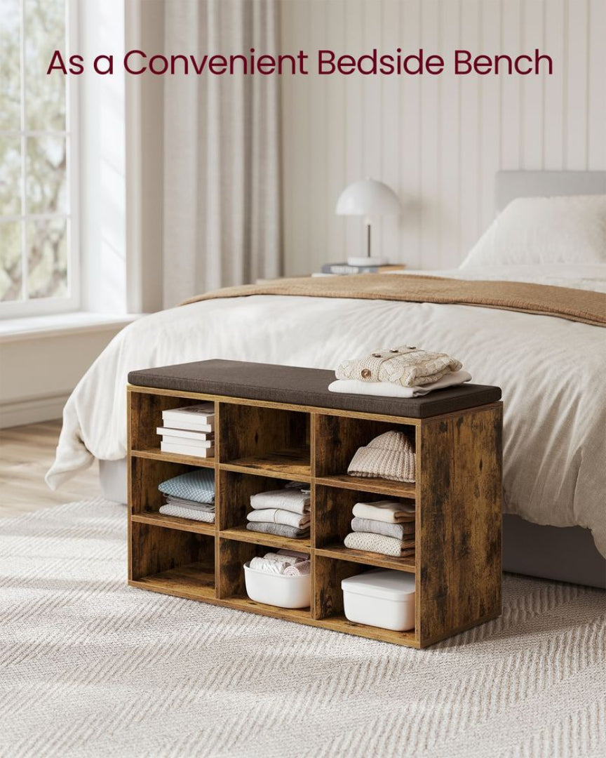 Shoe Storage Bench With Cushion – product view 25 | Amaraloft