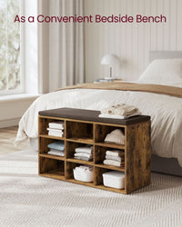 Shoe Storage Bench With Cushion – product view 25 | Amaraloft
