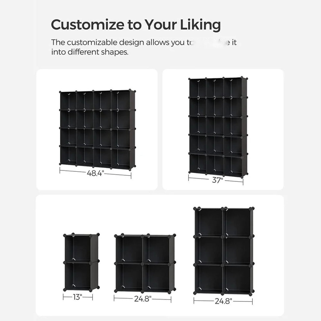 Cube Storage Organizer 12 Or 16 Modular Shelving Units – product view 12 | Amaraloft