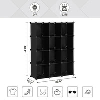 Cube Storage Organizer 12 Or 16 Modular Shelving Units – product view 18 | Amaraloft