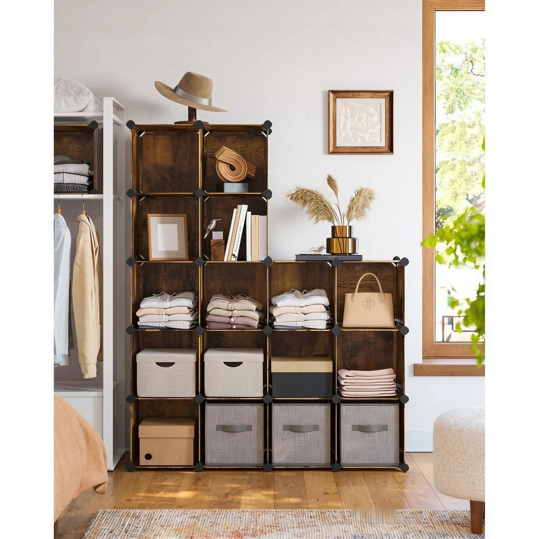 Cube Storage Organizer 12 Or 16 Modular Shelving Units – product view 25 | Amaraloft