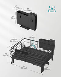 Dish Kitchen Dish Rack With Drainboard - product photo 20