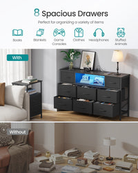 Dresser For Bedroom With Outlets And LED Lights, TV Stand For TVs Up To 55 - product photo 05