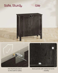 Farmhouse Buffet Cabinet with Drawer and Adjustable Shelf Storage – product view 15 | Amaraloft