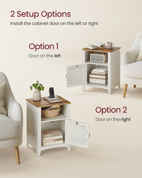 Farmhouse Nightstand With Barn Door - product photo 03