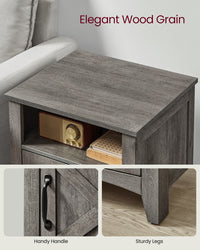 Farmhouse Nightstand With Barn Door - product photo 12