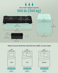 Foldable Storage Ottoman Bench With Foot Rest - product photo 09