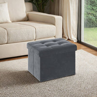Foldable Storage Ottoman Footrest For Living Room Bedroom And Dorm - product photo 11