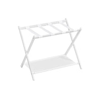 Folding Luggage Rack With Shelf Steel Suitcase Stand – product view 5 | Amaraloft