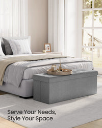 Folding Storage Ottoman Bench - product photo 22