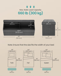 Folding Storage Ottoman Bench - product photo 29