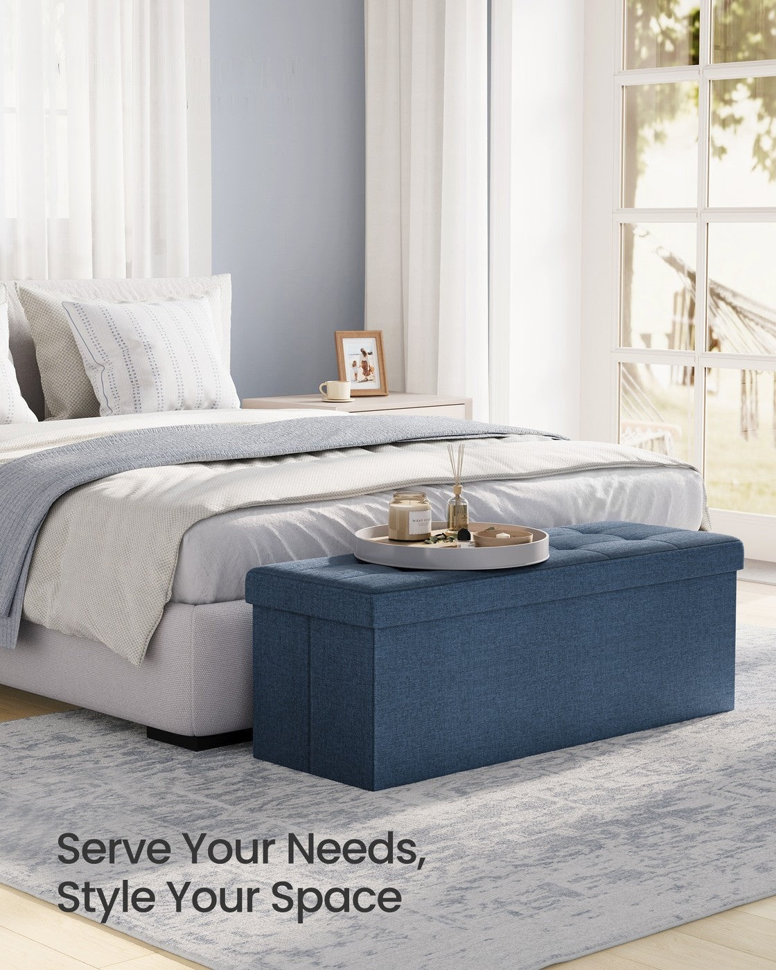 Folding Storage Ottoman Bench - product photo 43