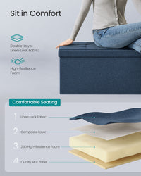 Folding Storage Ottoman Bench - product photo 46