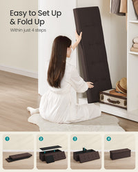 Folding Storage Ottoman Bench With Lid, 30 Or 43 Inch Storage Seat - product photo 115