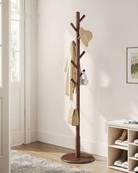 Solid Wood Coat Rack With 7 Hooks – product view 3 | Amaraloft