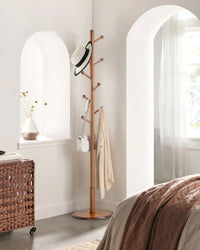 Solid Wood Coat Rack With 7 Hooks – product view 8 | Amaraloft