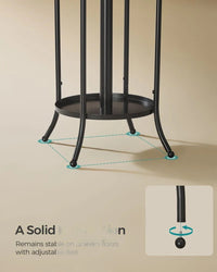Freestanding Coat Rack With Umbrella Holder & 12 Hooks – product view 5 | Amaraloft