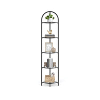 Glass Corner Shelf Stand 3 Or 5 Tier Storage Display Shelf – product view 1 | Amaraloft