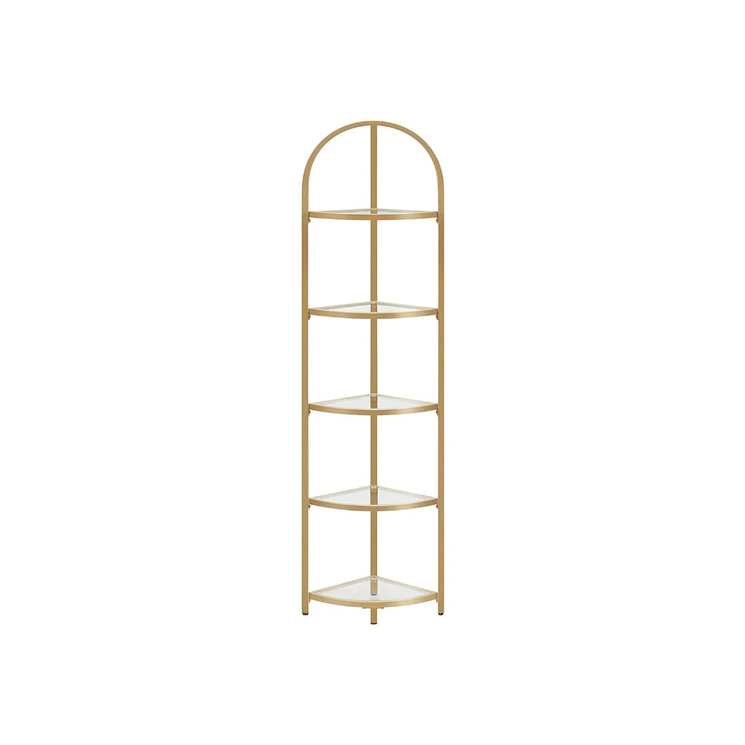 Glass Corner Shelf Stand 3 Or 5 Tier Storage Display Shelf – product view 4 | Amaraloft