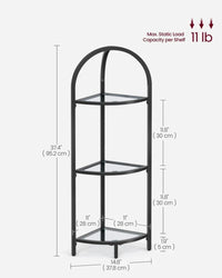Glass Corner Shelf Stand 3 Or 5 Tier Storage Display Shelf – product view 15 | Amaraloft