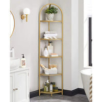 Glass Corner Shelf Stand 3 Or 5 Tier Storage Display Shelf – product view 18 | Amaraloft