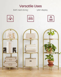Glass Corner Shelf Stand 3 Or 5 Tier Storage Display Shelf – product view 26 | Amaraloft
