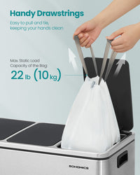Heavy-Duty Garbage Bags With Drawstrings - product photo 05