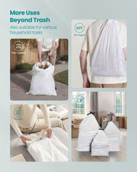 Heavy-Duty Garbage Bags With Drawstrings - product photo 24