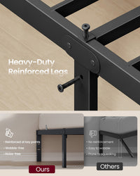 Heavy Duty Metal Bed Frame With Underbed Storage - product photo 15
