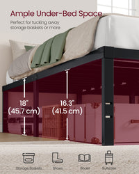 Heavy Duty Metal Bed Frame With Underbed Storage - product photo 25