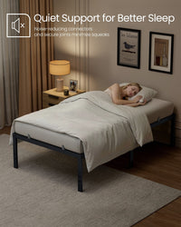 Heavy Duty Metal Bed Frame With Underbed Storage - product photo 26