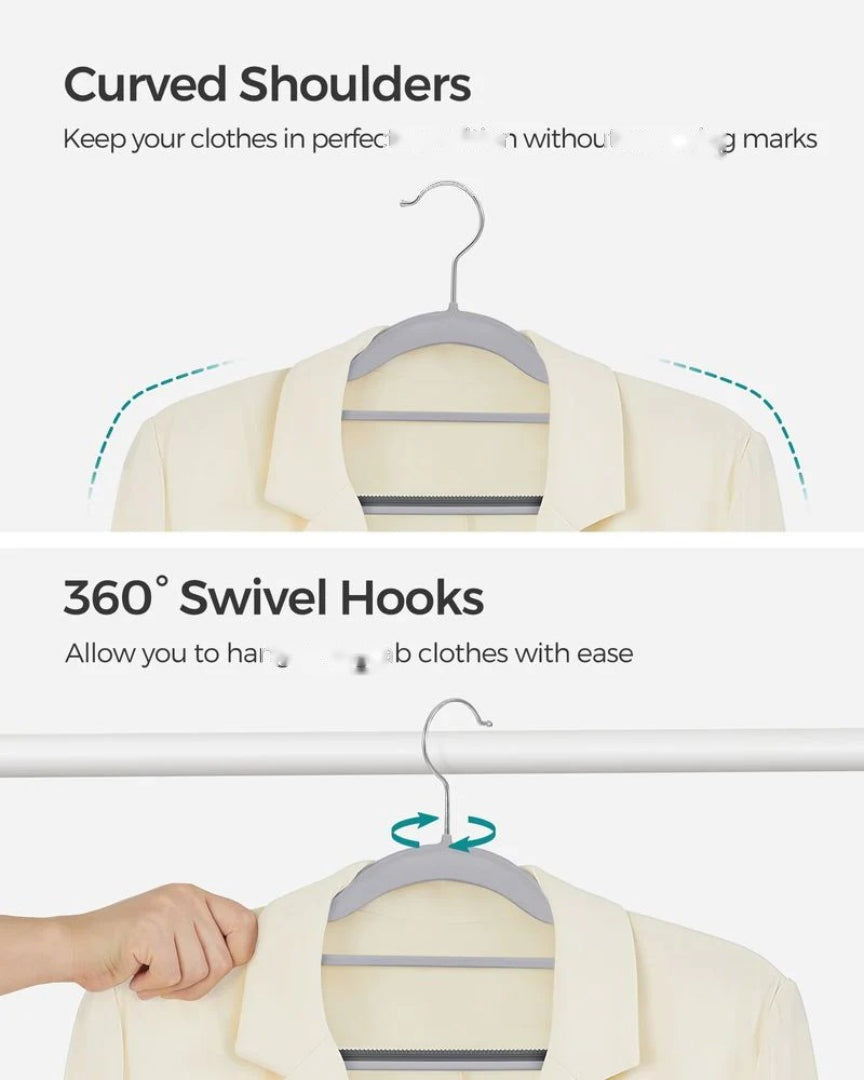 Heavy Duty Plastic Clothes Hangers Pack Of 30 Or 50 – product view 12 | Amaraloft