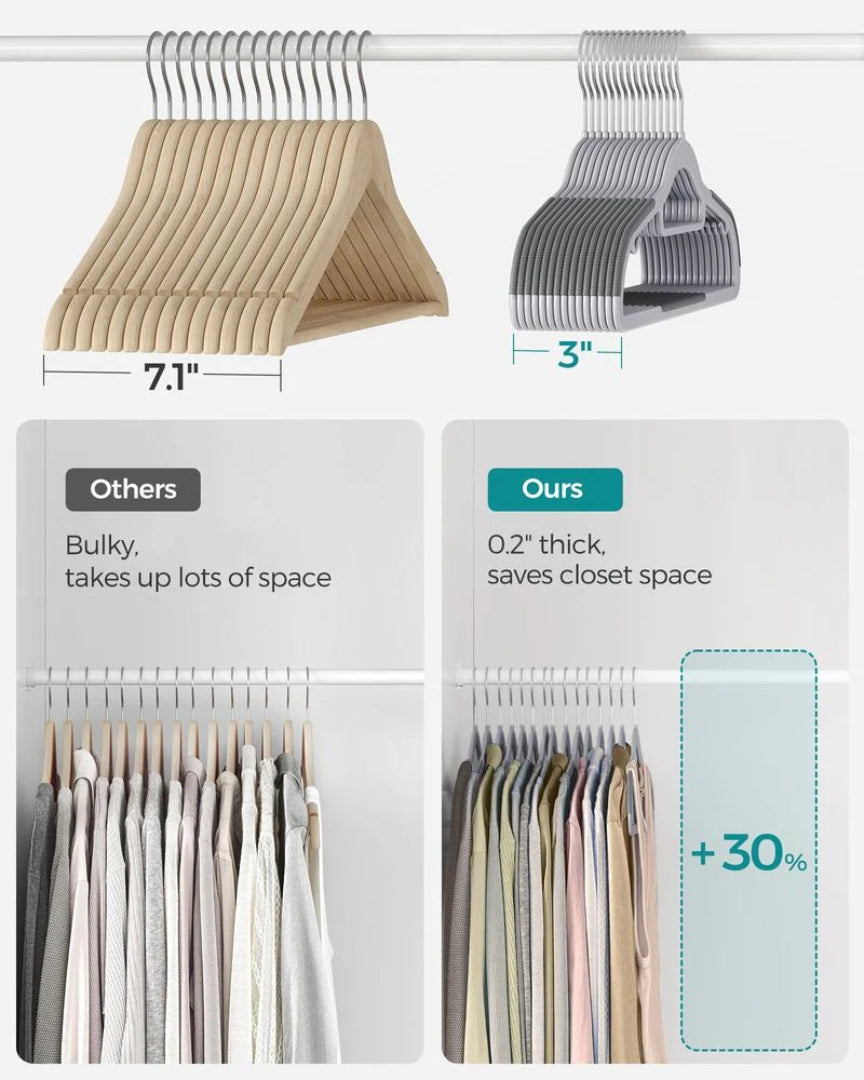 Heavy Duty Plastic Clothes Hangers Pack Of 30 Or 50 – product view 13 | Amaraloft