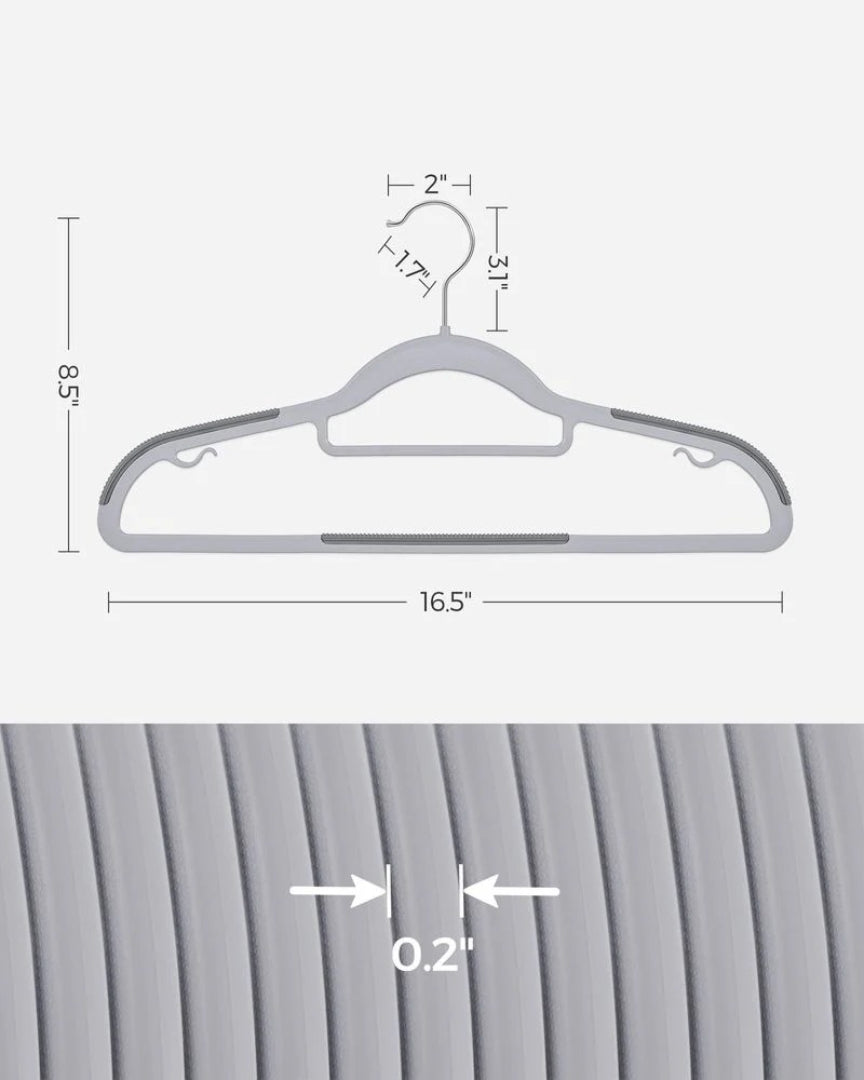 Heavy Duty Plastic Clothes Hangers Pack Of 30 Or 50 – product view 14 | Amaraloft