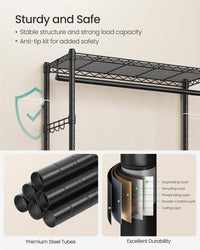 Heavy-Duty Rolling Clothes Rack - product photo 05
