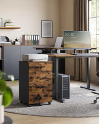 2 Drawer Rolling File Cabinet With Lockable Wheels – product view 6 | Amaraloft