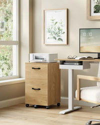 2 Drawer Rolling File Cabinet With Lockable Wheels – product view 15 | Amaraloft