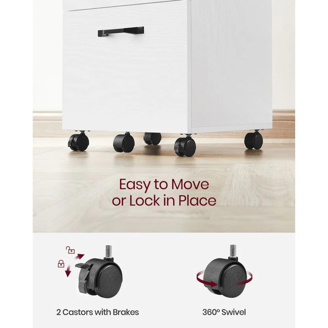 2 Drawer Rolling File Cabinet With Lockable Wheels – product view 16 | Amaraloft