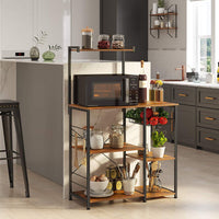 Industrial Brown Baker’s Rack With Shelves - product photo 04
