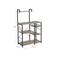 Industrial Brown Baker’s Rack With Shelves - product photo 14