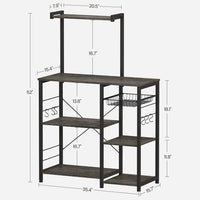 Industrial Brown Baker’s Rack With Shelves - product photo 22