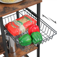 Industrial Brown Baker’s Rack With Shelves - product photo 29