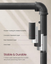 Industrial Pipe Garment Rack - product photo 04