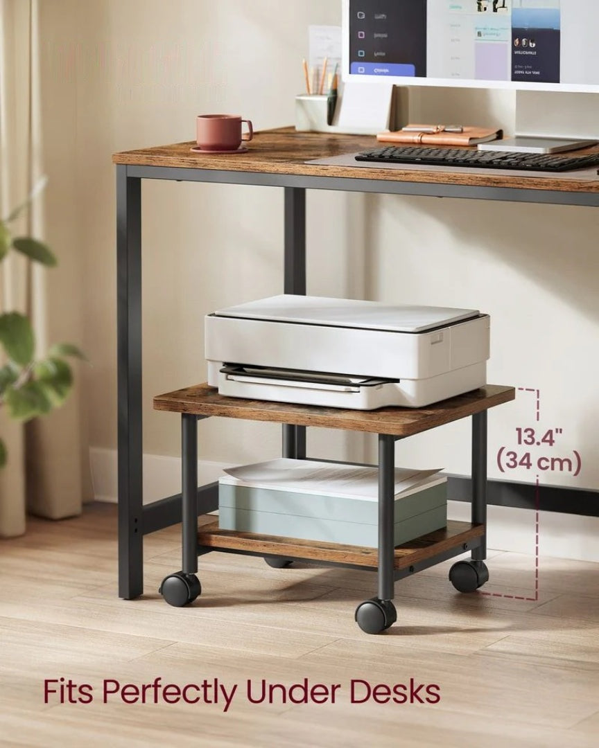 Under Desk Printer Stand With Wheels – product view 3 | Amaraloft