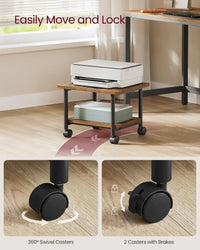 Under Desk Printer Stand With Wheels – product view 7 | Amaraloft