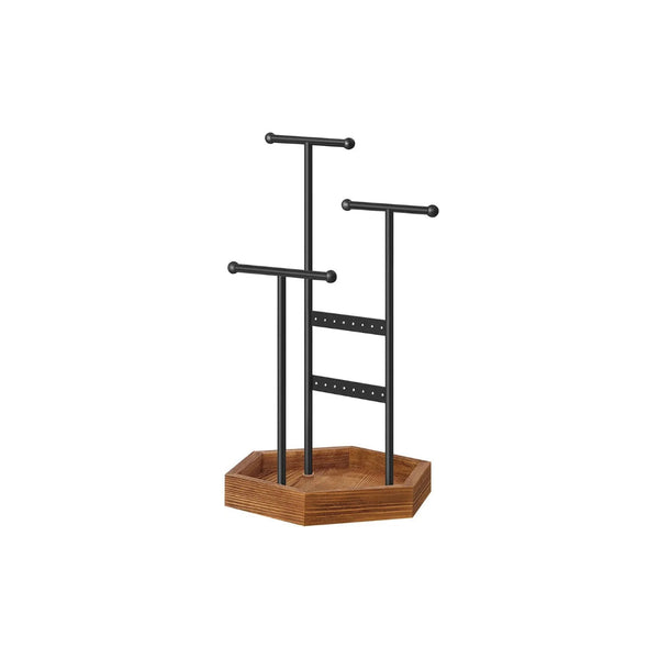 Jewelry Holder Stand With Metal Frame And Tray – product view 1 | Amaraloft