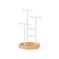 Jewelry Holder Stand With Metal Frame And Tray – product view 2 | Amaraloft