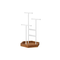 Jewelry Holder Stand With Metal Frame And Tray – product view 3 | Amaraloft