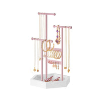 Jewelry Holder Stand With Metal Frame And Tray – product view 5 | Amaraloft
