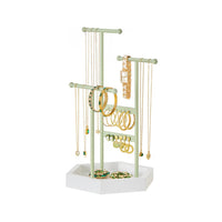 Jewelry Holder Stand With Metal Frame And Tray – product view 6 | Amaraloft
